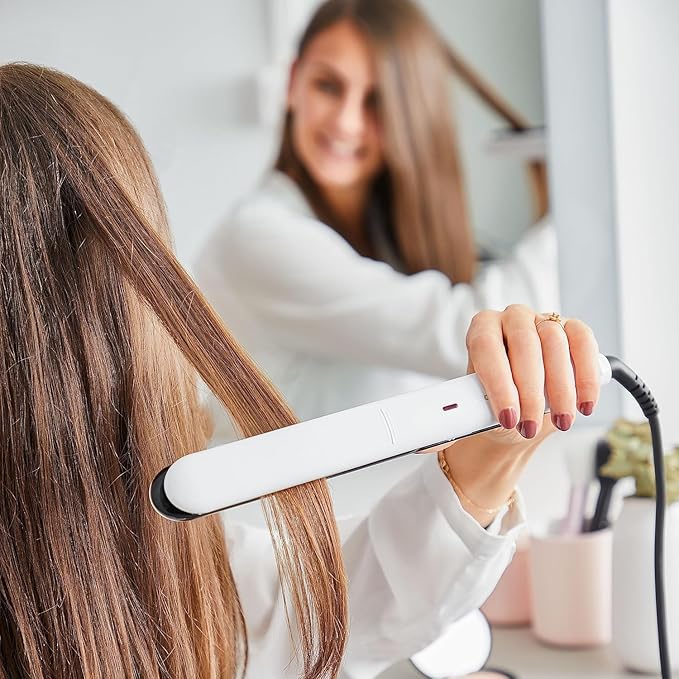 Prancha de cabelo com revestimento cerâmico