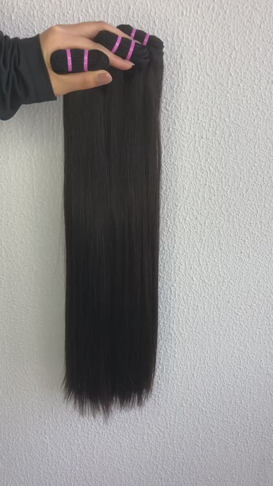 Raw Single Drawn Straight Bundles