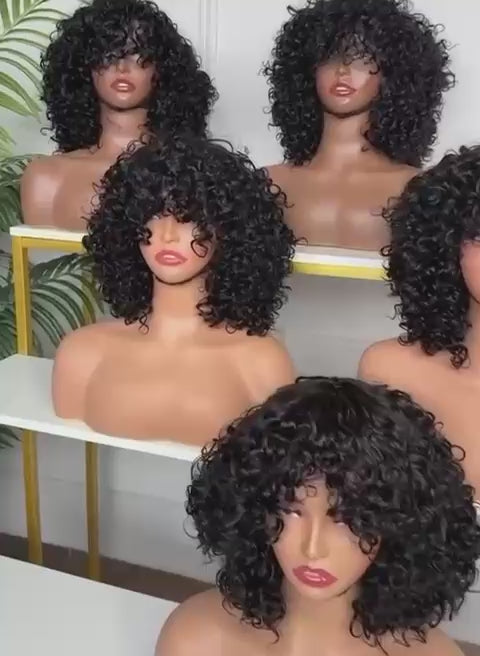 Peruca Curl Fringe